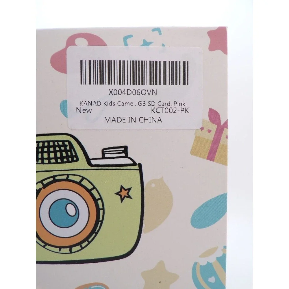 KANAD Children's Camera KCT002-PK Pink Unicorn Kids Mini Camera 800mAh